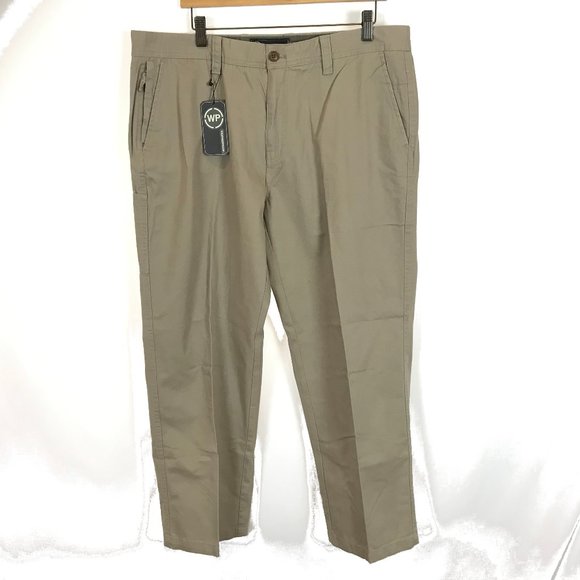 NWT Mens Size 38 38x29 Weatherproof Khaki Modern Cargo Pants - Picture 1 of 3